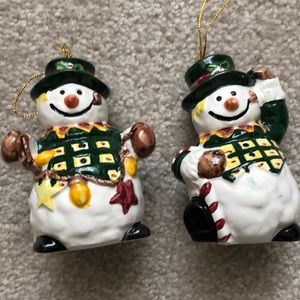 2 New Snowmen ornaments